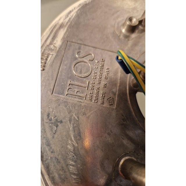 Vintage Wall Lamp in Brass and Opaline Glass by Achille & Pier Giacomo Castiglioni for Flos, 1960s For Sale - Image 6 of 9