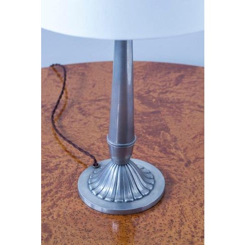 Swedish Grace Pewter Table Lamp, 1931 For Sale - Image 4 of 13