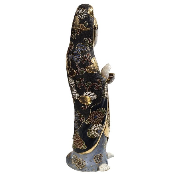 Unknown, Kutani Porcelain Figure of Kannon (Guanyin), 1920s, Ceramic For Sale - Image 4 of 8