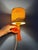 Mid-Century Space Age Orange Textile Sconce Wall Lamp For Sale - Image 3 of 11