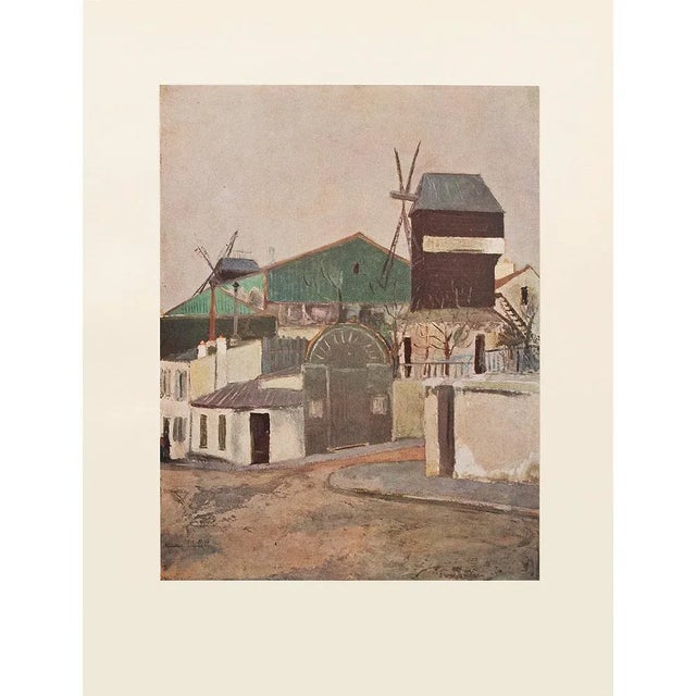 1947 After Maurice Utrillo "The Mills of the Galette", First Edition Period Offset Lithograph For Sale In Dallas - Image 6 of 7