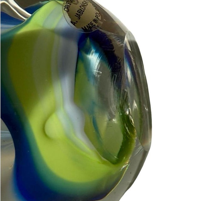 Paperweight in Crystal Glass by Adam Jablonski For Sale - Image 5 of 6