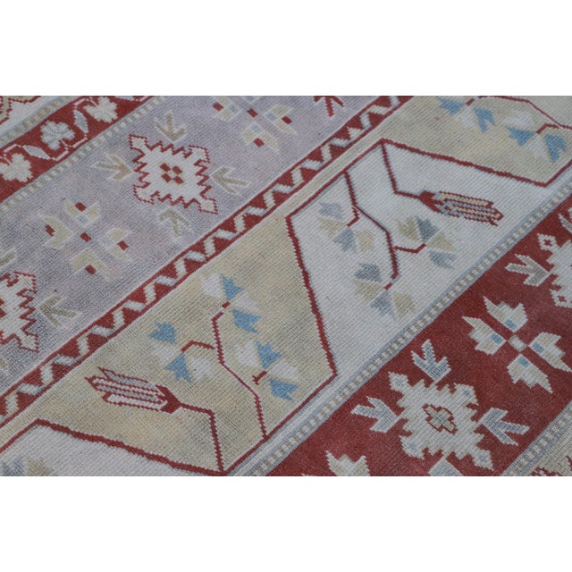1970s 1970s Boho Style Hand Knotted Milas Area Rug For Sale - Image 5 of 12