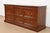 French Ethan Allen French Louis Philippe Cherry Wood Nine-Drawer Dresser or Credenza For Sale - Image 3 of 12