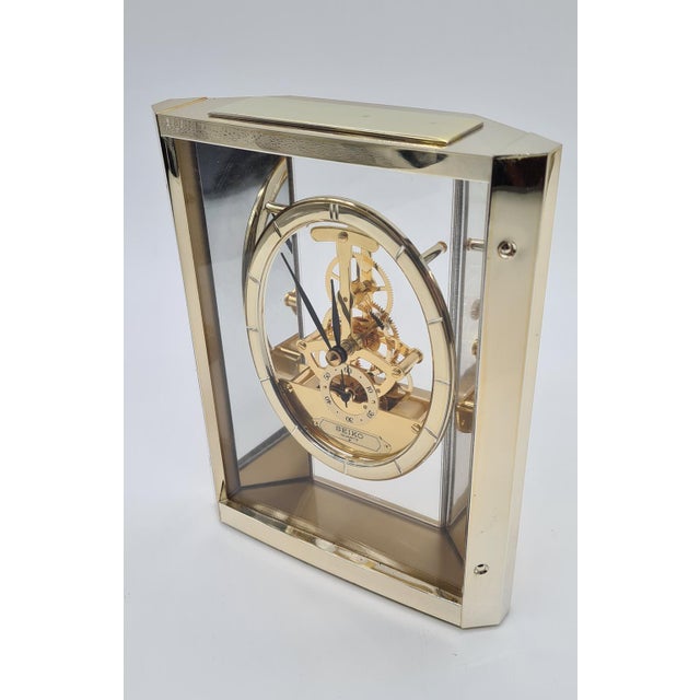 Japanese Seiko Quartz Table Clock, 1970s For Sale - Image 13 of 17