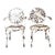 Vintage Francois Carre Sunburst Metal Garden Chairs - A Pair For Sale