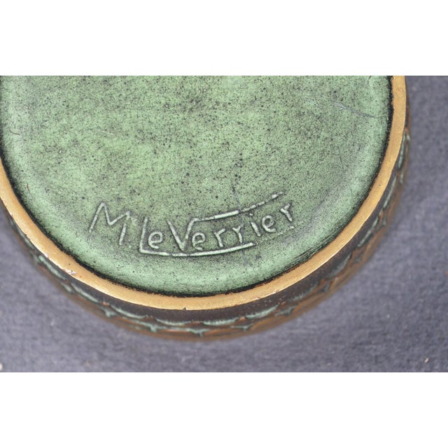Max Le Verrier French Art Deco Bronze “Écu D’Or” Lidded Box, Circa 1930 For Sale - Image 12 of 14