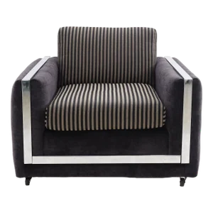 Chrome Paneled Club Chair, 1970s