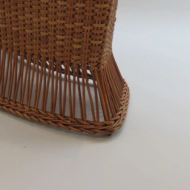 Mid-Century Modern Vintage Rattan Cocktail Drinks Bar, 1970s For Sale - Image 3 of 10