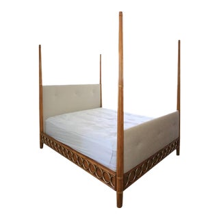 McGuire Furniture Four Poster Vendome King Bed by Orlando Diaz Azcuy For Sale