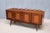 Mid-Century Modern Italian Modern Walnut and Leather Sideboard with Undulating Cornice, 1950s For Sale - Image 3 of 16