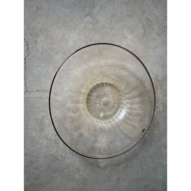 Large - Vintage Italian Vetri Murano Glass Centerpiece / Plate For Sale - Image 10 of 11