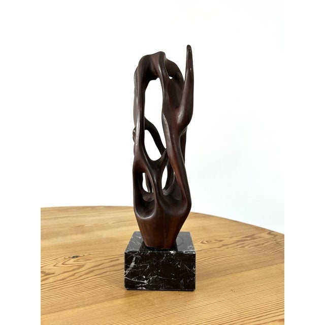 Solid Wood Sculpture, 1960s For Sale - Image 4 of 5