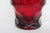 Mid-Century Modern Anchor Hocking Ruby Red Glass Honeycomb Pattern Dessert Tumbler Cups 4213b For Sale - Image 3 of 8