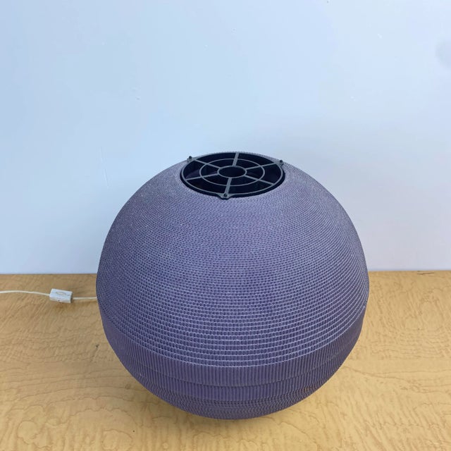 1970s Corrugated Table Lamp For Sale - Image 13 of 13