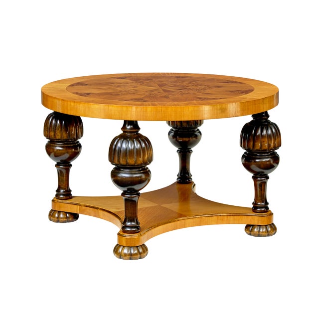Mid-Century Art Deco Swedish Elm Root Coffee Table, 1950 For Sale - Image 3 of 9