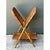 Mid-Century Modern Vintage Rattan Folding Newspaper Holder For Sale - Image 3 of 12