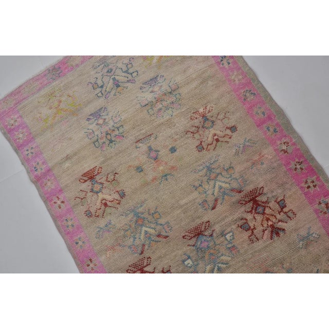 1950s Wool Oushak Anatolian Carpet For Sale - Image 10 of 10