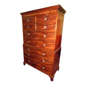 18th century English Chippendale Chest on Chest Large Size