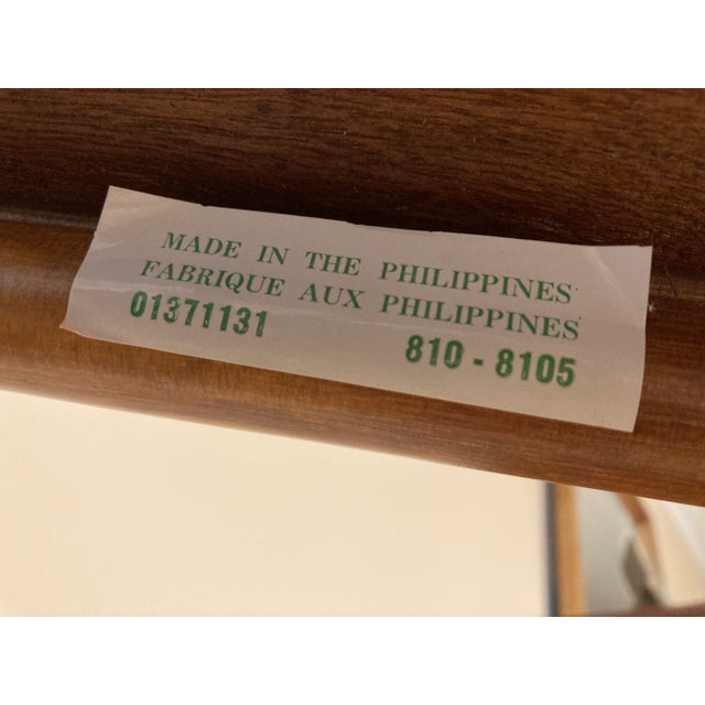 1950s Tommi Parzinger Rattan Desk for Reed and Willow - Set of 2 For Sale - Image 11 of 16