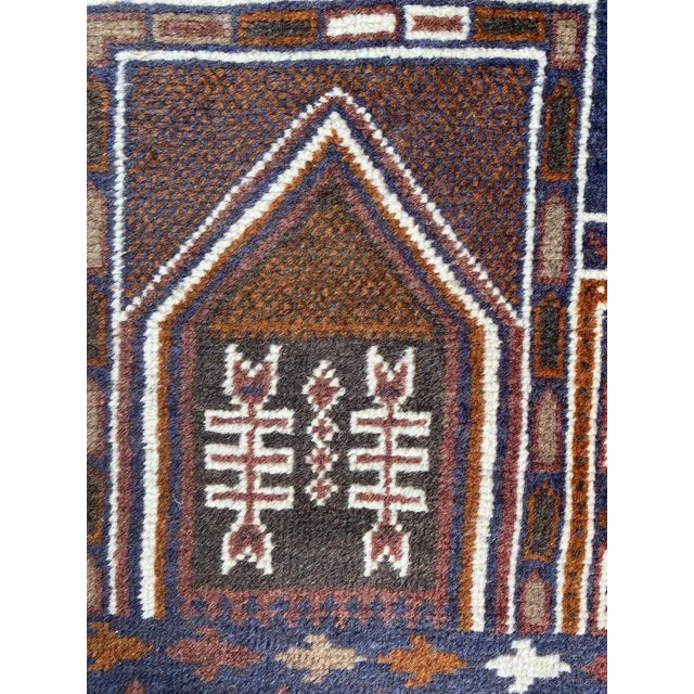 Vintage Baluch Afghan Rug For Sale - Image 9 of 15