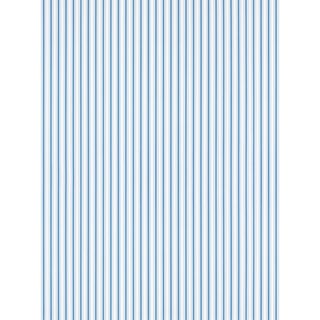 The House of Scalamandré Johnson Stripe Wallpaper, Delphinium For Sale