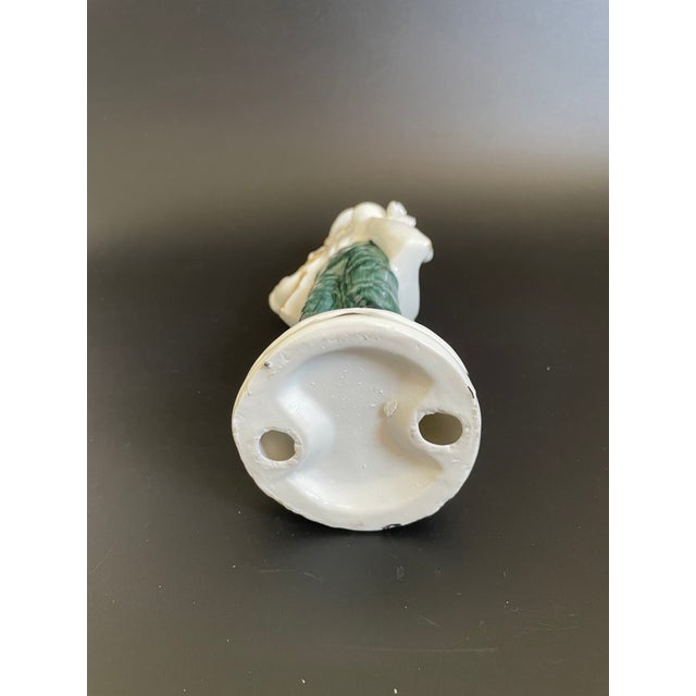 Green Vintage Colonial Man Porcelain Figurine For Sale - Image 8 of 12
