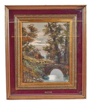 E. Cano, Landscape, Oil Painting on Canvas