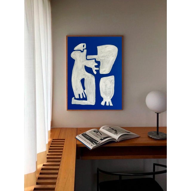 Bodasca, Cubist Painting Happy Men Off-White Version, 2026, Canvas For Sale - Image 6 of 10