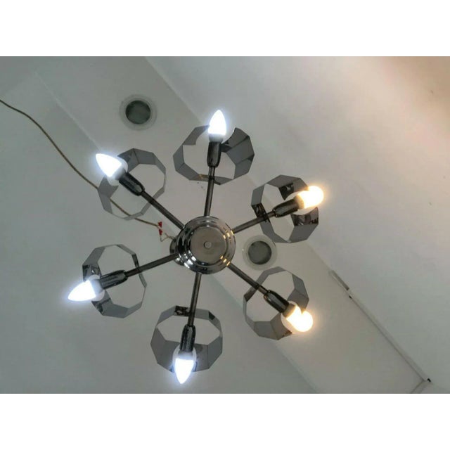 Mid-Century 6-Light Chandelier, 1960s For Sale - Image 10 of 12