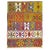 Colorful vintage Turkish Kilim. 4'6'' x 5'9''