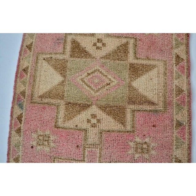 Oushak Handknotted Bohemian Runner For Sale - Image 10 of 10
