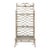 Vintage Etagere Henry Link Rattan Whitewash Three-Tier Glass Shelves Coastal For Sale