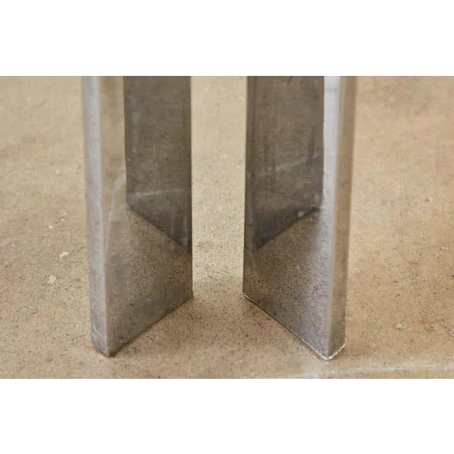 Milo Baughman Style Chrome and Glass Square Cocktail Table For Sale In Sacramento - Image 6 of 13