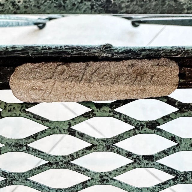 1950s John Salterini 'El Prado' Collection Verdigris Finish Dining Table and 6 Chairs, Attributed For Sale - Image 12 of 12