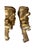 Pair of Ornate Gilt Acanthus Leaf Wall Sconces / Candle Shelves For Sale - Image 4 of 12