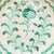 A Spanish Fajalauza lebrillo pottery bowl or basin from Granada, hand-painted in green over a cream glaze, a large ceramic...