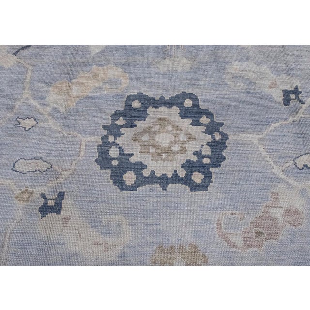 Turkish Oushak Rug 9' x 12'7" For Sale In Houston - Image 6 of 8