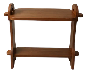 Brutalist Side Table in Exotic Wood, 1950s