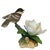 1980s Rare Andrea by Sadek White Magnolia With Chickadee Porcelain Figurine With Box For Sale - Image 5 of 18