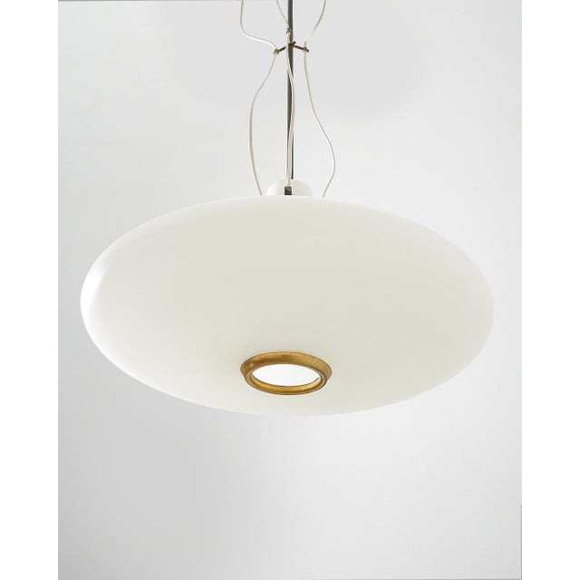 Glass and Brass Pendant by Bruno Chiarini, 1950s For Sale - Image 12 of 14