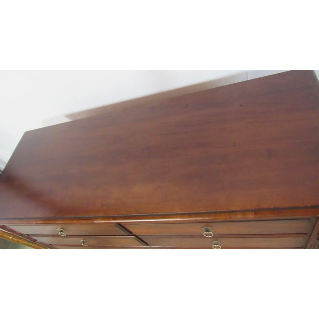 1980s Ethan Allen British Classics Chest Dresser Designer Cherry For Sale - Image 6 of 14
