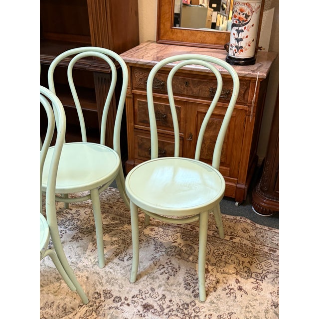 Thonet Inspired Bentwood Cafe Chairs, Pair For Sale - Image 10 of 12