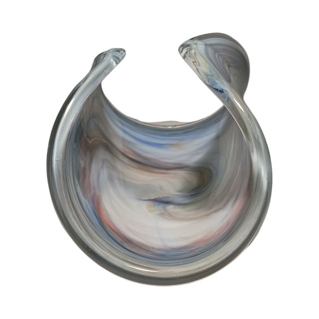 Late 20th Century Late 20th Century Murano Freeform Vase For Sale - Image 5 of 7