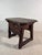 Brown Spanish Castilian Carved Wood Side Table with Iron Hardware, 1910 For Sale - Image 8 of 15