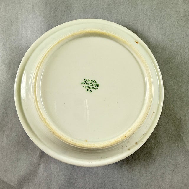 1920s Syracuse China Adam Pattern Match Holder Ash Tray For Sale - Image 11 of 11