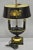 Antique French Empire Black & Gold Tole Metal Urn Bouillotte Table Lamp W Shade For Sale - Image 9 of 12