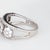 Metal 1.35ct Diamond Cluster Ring Sz 6.5 Estate 14k White Gold Band Flowers Jewelry For Sale - Image 7 of 7