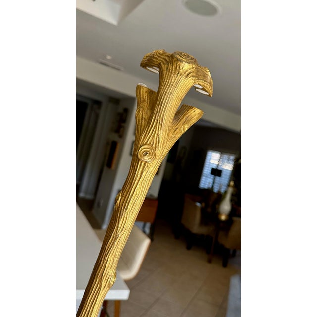 P.E.Guerin Faux Bois Gilt Bronze Table Legs For Sale - Image 10 of 16