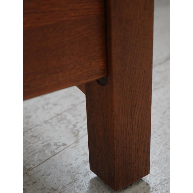 Wood Stickley Harvey Ellis Queen Size Mission Oak Bed For Sale - Image 7 of 17